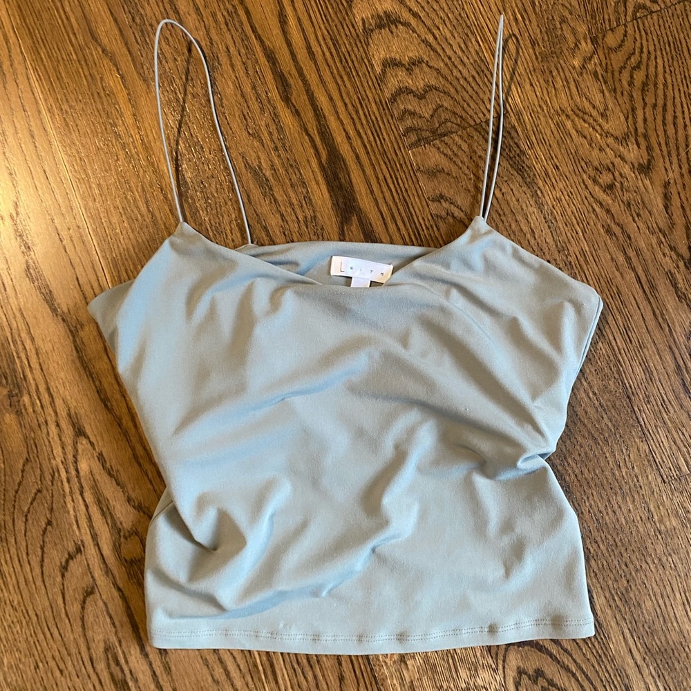 Leith Sage Green Cropped Top